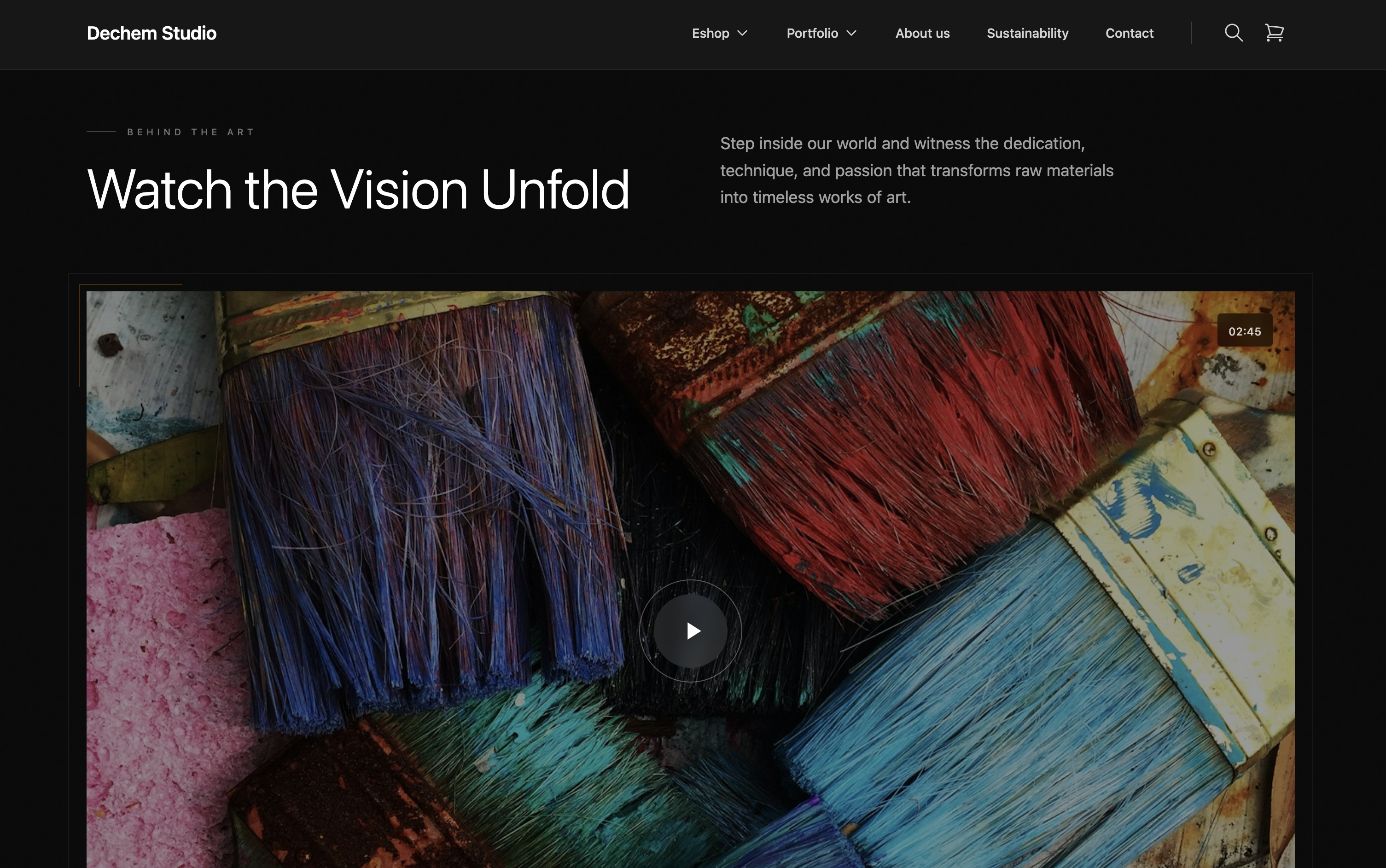 Video sekce Dechemstudio