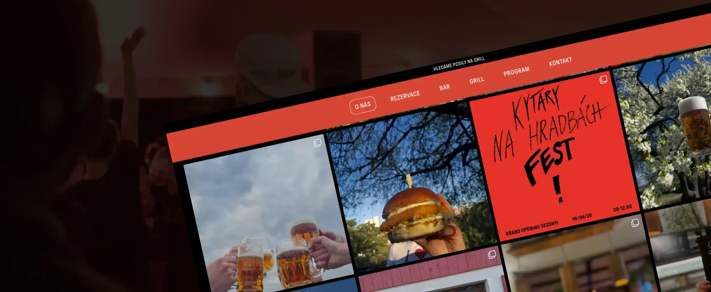 Na hradbách - Web pro nádhernou restauraci na Vyšehradu