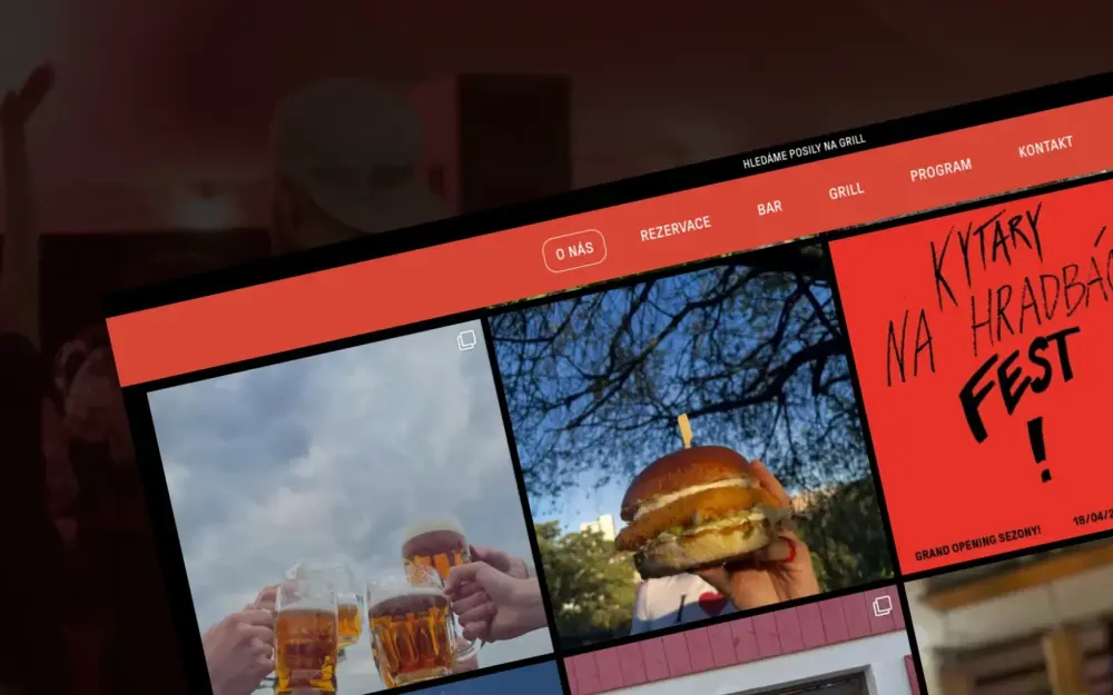 Na hradbách - Catering systém a správa objednávek  – náhled projektu