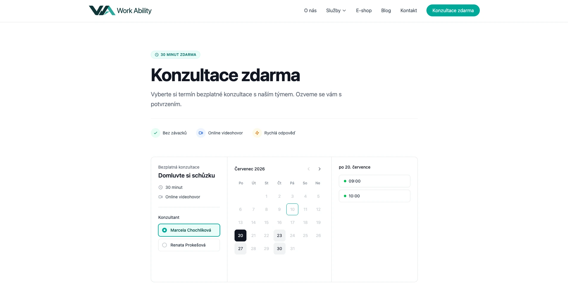 Rezervační systém s přímou integrací do wordpressu